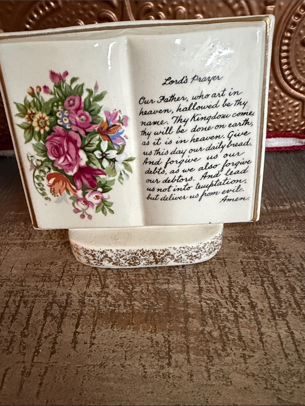 Vintage Norleans Japanese floral porcelain planter